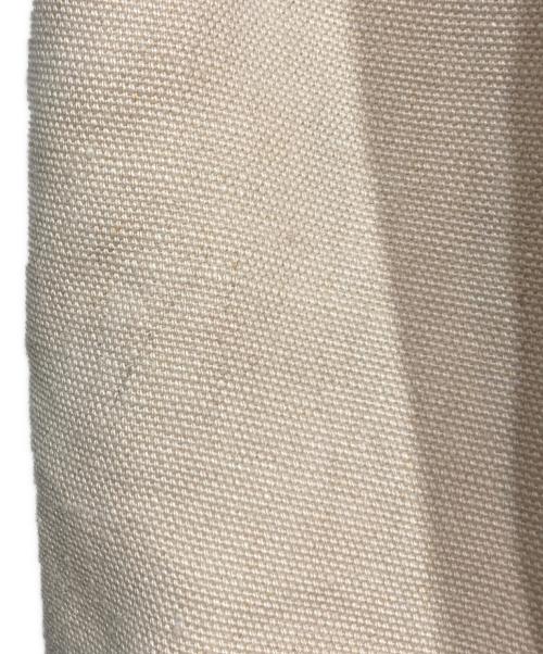 BOTTEGA VENETA（ボッテガベネタ）BOTTEGA VENETA (ボッテガベネタ) Quad Leather Trimmed Canvas Tote Bag ブラック×アイボリーの古着・服飾アイテム
