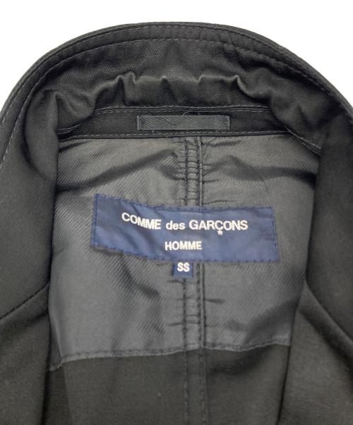 COMME des GARCONS HOMME（コムデギャルソン オム）COMME des GARCONS HOMME (コムデギャルソン オム) ウールトロ ギャバジン ジャケット ブラック サイズ:SSの古着・服飾アイテム
