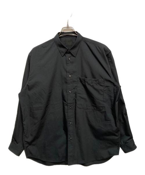 DAIWA PIER39（ダイワ ピア39）DAIWA PIER39 (ダイワ ピア39) TECH REGULAR STRIPE SHIRT L/S ブラック サイズ:Ｍの古着・服飾アイテム