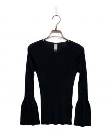 CFCL（シーエフシーエル）の古着「SOFT PORTRAIT LONG BELL SLEEVE TOP」｜ブラック