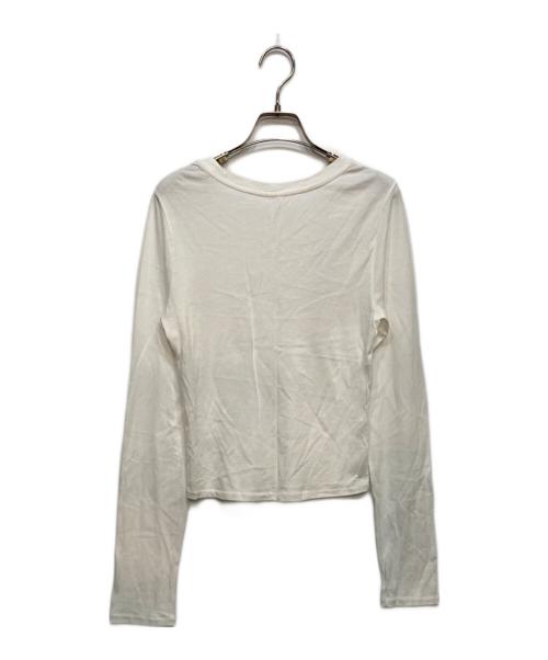 MALU（MALU）MALU (MALU) 長袖カットソー ホワイト サイズ:3の古着・服飾アイテム