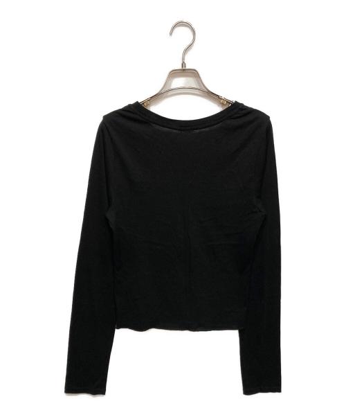 MALU（MALU）MALU (MALU) 長袖カットソー ブラック サイズ:3の古着・服飾アイテム