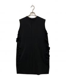 YOKO CHAN（ヨーコチャン）の古着「Side Ruffle Dress」｜ブラック