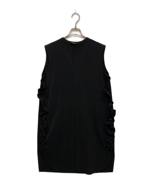 YOKO CHAN（ヨーコチャン）YOKO CHAN (ヨーコチャン) Side Ruffle Dress ブラック サイズ:36の古着・服飾アイテム