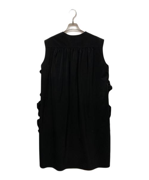 YOKO CHAN（ヨーコチャン）YOKO CHAN (ヨーコチャン) Side Ruffle Dress ブラック サイズ:36の古着・服飾アイテム
