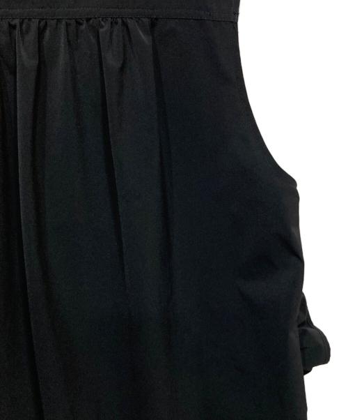 YOKO CHAN（ヨーコチャン）YOKO CHAN (ヨーコチャン) Side Ruffle Dress ブラック サイズ:36の古着・服飾アイテム