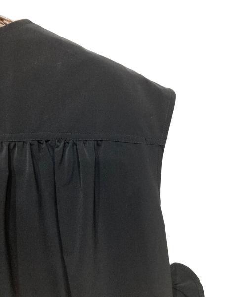 YOKO CHAN（ヨーコチャン）YOKO CHAN (ヨーコチャン) Side Ruffle Dress ブラック サイズ:36の古着・服飾アイテム
