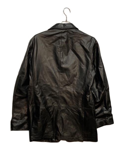 OLD GAP（オールドギャップ）OLD GAP (オールドギャップ) 00s カウレザーテーラードジャケット ブラック サイズ:Mの古着・服飾アイテム