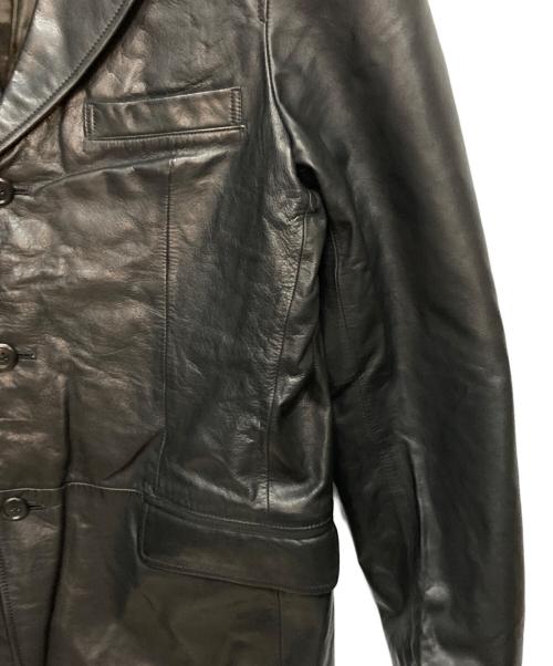 OLD GAP（オールドギャップ）OLD GAP (オールドギャップ) 00s カウレザーテーラードジャケット ブラック サイズ:Mの古着・服飾アイテム