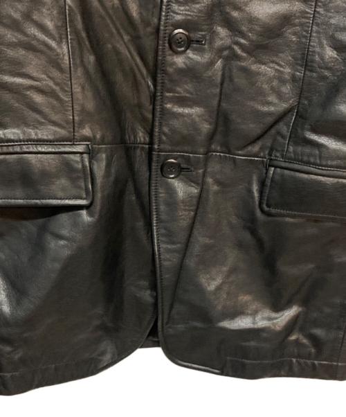 OLD GAP（オールドギャップ）OLD GAP (オールドギャップ) 00s カウレザーテーラードジャケット ブラック サイズ:Mの古着・服飾アイテム