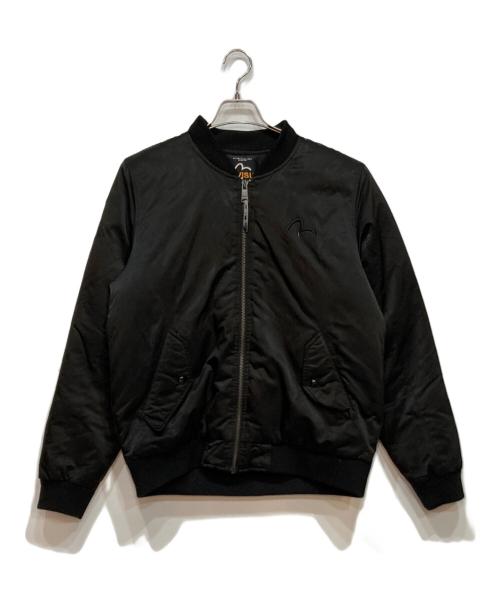 EVISU（エヴィス）EVISU (エヴィス) MA-1ジャケット ブラック サイズ:Lの古着・服飾アイテム