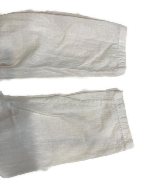 evam eva（エヴァムエヴァ）evam eva (エヴァムエヴァ) water linen jacket ホワイト サイズ:Ｍの古着・服飾アイテム