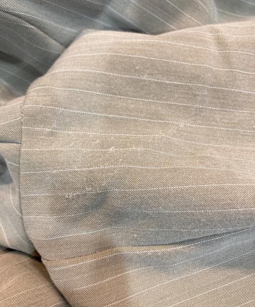 ANDRESD（アンドレスド）ANDRESD (アンドレスド) pinstripe tailored bustier dress ベージュ サイズ:Lの古着・服飾アイテム