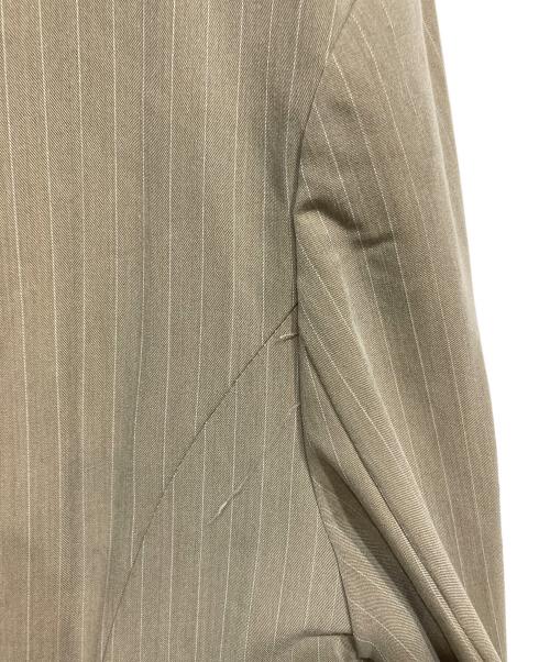 ANDRESD（アンドレスド）ANDRESD (アンドレスド) pinstripe tailored bustier dress ベージュ サイズ:Lの古着・服飾アイテム
