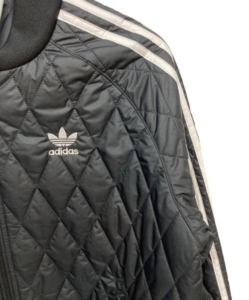 adidas（アディダス）adidas (アディダス) キルテッド スーパースター トラック ブラック サイズ:Lの古着・服飾アイテム