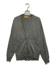 Hysteric Glamour（ヒステリックグラマー）の古着「スタッズ カーディガン」｜グレー