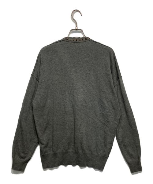 Hysteric Glamour（ヒステリックグラマー）Hysteric Glamour (ヒステリックグラマー) スタッズ カーディガン グレー サイズ:FREEの古着・服飾アイテム