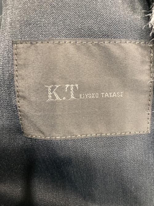 K.T KIYOKO TAKASE（ケーティー キヨコタカセ）K.T KIYOKO TAKASE (ケーティー キヨコタカセ) フェイクファー ロングブルゾン グレー サイズ:9の古着・服飾アイテム