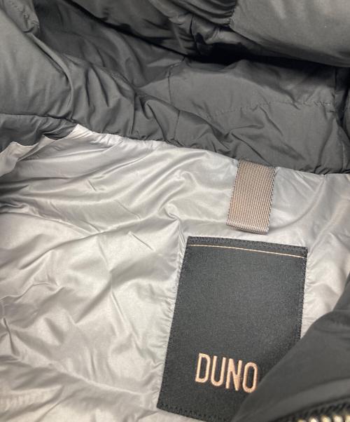 DUNO（デュノ）DUNO (デュノ) ムートン フーディー ミドル ダウン ジャケット ブラック サイズ:40の古着・服飾アイテム