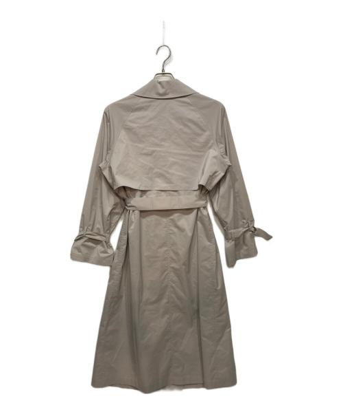 icB（アイシービー）icB (アイシービー) 撥水加工メモリーストレッチタフタ トレンチコート グレー サイズ:Ｍの古着・服飾アイテム