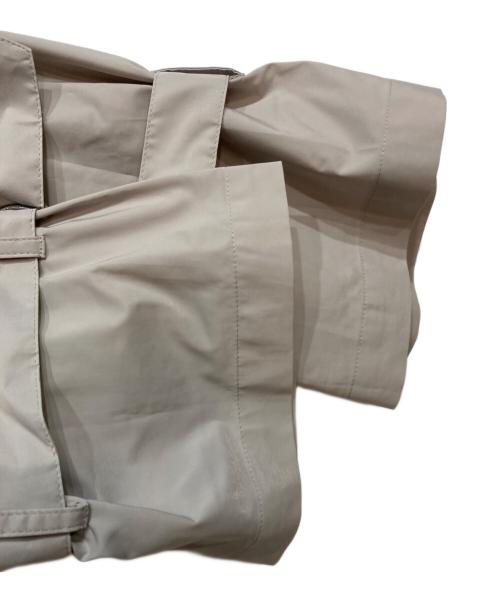 icB（アイシービー）icB (アイシービー) 撥水加工メモリーストレッチタフタ トレンチコート グレー サイズ:Ｍの古着・服飾アイテム