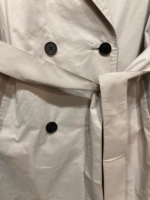 icB（アイシービー）icB (アイシービー) 撥水加工メモリーストレッチタフタ トレンチコート グレー サイズ:Ｍの古着・服飾アイテム