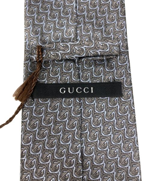 GUCCI（グッチ）GUCCI (グッチ) ネクタイ ブラウン サイズ:サイズ詳細参照の古着・服飾アイテム