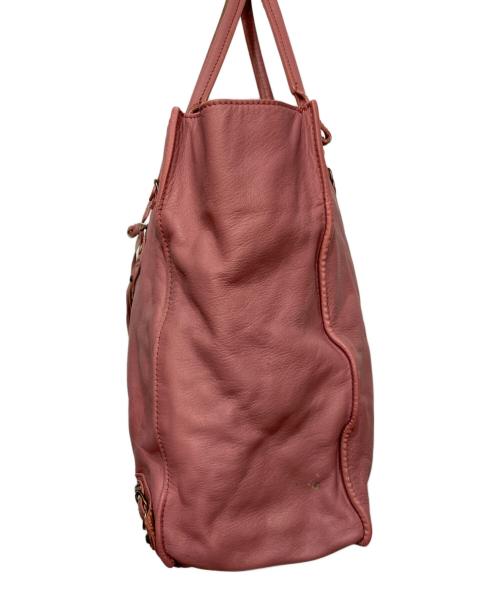 BALENCIAGA（バレンシアガ）BALENCIAGA (バレンシアガ) ペーパーバッグ ピンクの古着・服飾アイテム