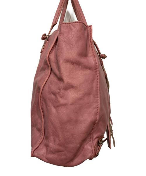 BALENCIAGA（バレンシアガ）BALENCIAGA (バレンシアガ) ペーパーバッグ ピンクの古着・服飾アイテム