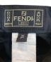 中古・古着 FENDI JEANS (フェンディ ジーンズ) ロゴ刺繍パンツ ブラック サイズ:XL：10000円