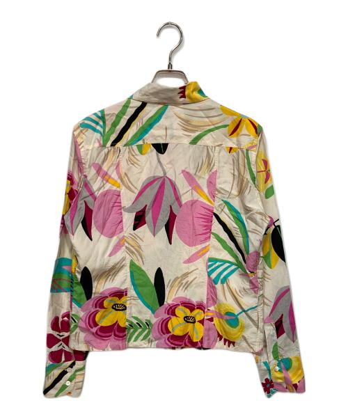 GUCCI（グッチ）GUCCI (グッチ) 総柄シルクシャツ ホワイト サイズ:Lの古着・服飾アイテム