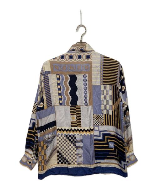FENDI（フェンディ）FENDI (フェンディ) シルクシャツ ブルー サイズ:44の古着・服飾アイテム