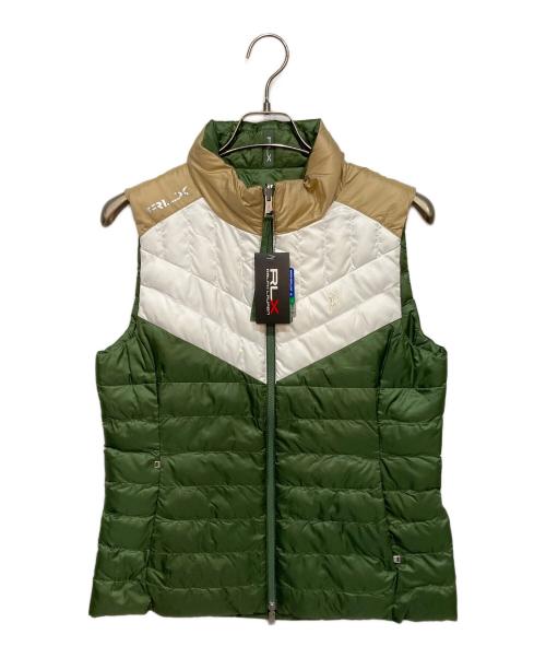 RLX RALPH LAUREN（アールエルエックスラルフローレン）RLX RALPH LAUREN (アールエルエックスラルフローレン) リバーシブルダウンベスト グリーン サイズ:Ｍ 未使用品の古着・服飾アイテム