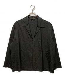 AURALEE（オーラリー）の古着「WOOL SILK TROPICAL SHIRTS JACKET」｜グレー