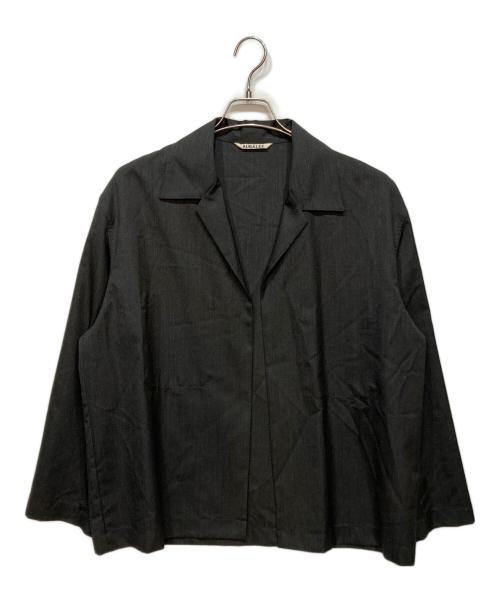 AURALEE（オーラリー）AURALEE (オーラリー) WOOL SILK TROPICAL SHIRTS JACKET グレー サイズ:4の古着・服飾アイテム