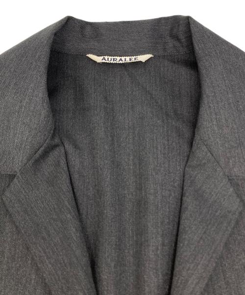 AURALEE（オーラリー）AURALEE (オーラリー) WOOL SILK TROPICAL SHIRTS JACKET グレー サイズ:4の古着・服飾アイテム