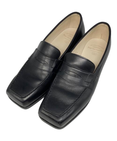 foot the coacher（フットザコーチャー）foot the coacher (フットザコーチャー) SQUARE LOAFER ブラック サイズ:8の古着・服飾アイテム