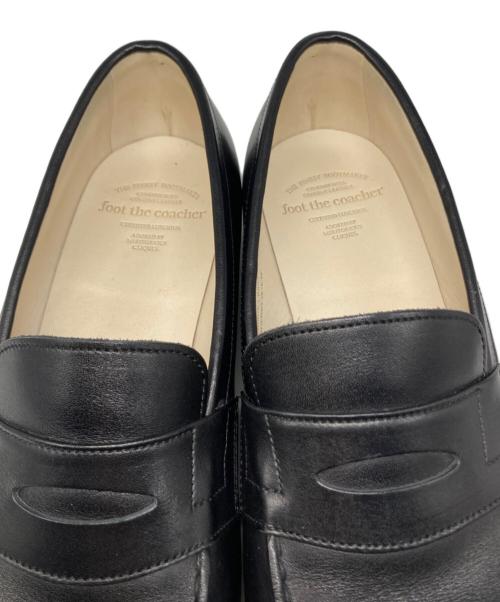 foot the coacher（フットザコーチャー）foot the coacher (フットザコーチャー) SQUARE LOAFER ブラック サイズ:8の古着・服飾アイテム