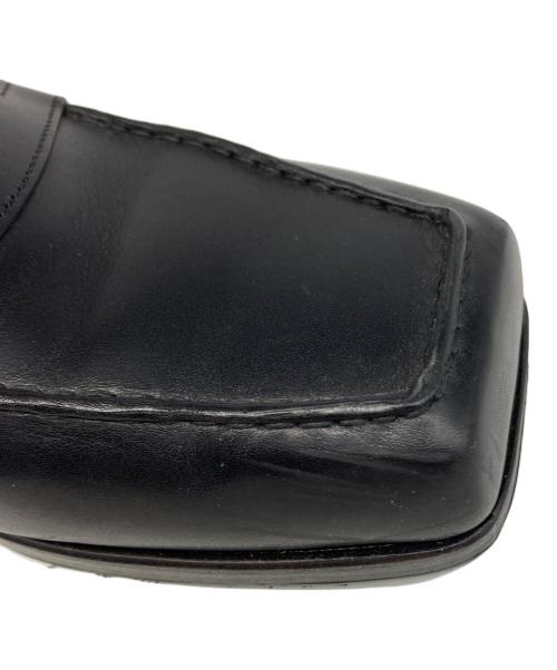 foot the coacher（フットザコーチャー）foot the coacher (フットザコーチャー) SQUARE LOAFER ブラック サイズ:8の古着・服飾アイテム