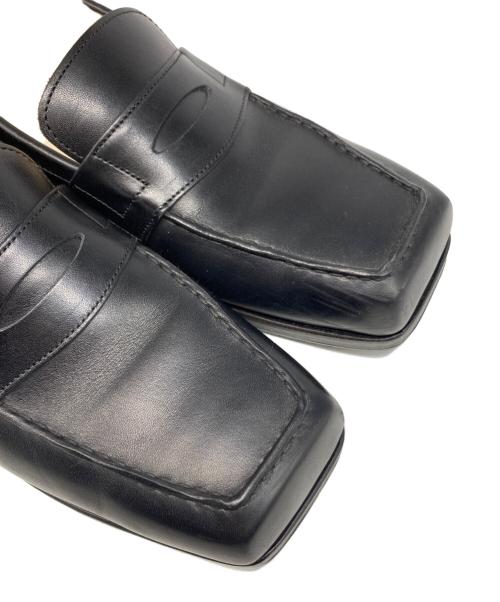 foot the coacher（フットザコーチャー）foot the coacher (フットザコーチャー) SQUARE LOAFER ブラック サイズ:8の古着・服飾アイテム