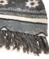 中古・古着 DIESEL (ディーゼル) ネイティブ柄ウールポンチョ グレー サイズ:XS：8000円