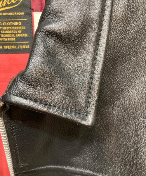LUKER BY NEIGHBOR HOOD（ルーカーバイネイバーフッド）LUKER BY NEIGHBOR HOOD (ルーカーバイネイバーフッド) シングルライダースジャケット ブラック サイズ:Ｍの古着・服飾アイテム