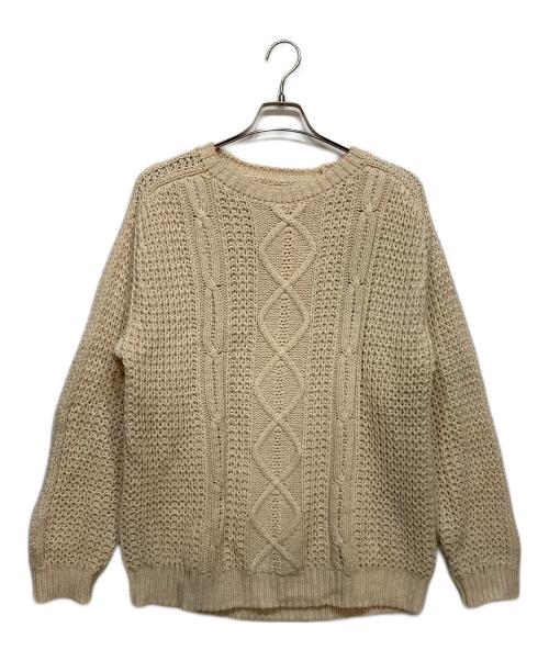 BATONER（バトナ―）BATONER (バトナ―) STEVEN ALAN (スティーブンアラン) 別注ケーブルニット アイボリー サイズ:3の古着・服飾アイテム