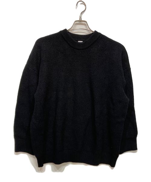 THE DAY（ザデイ）THE DAY (ザデイ) LOW GAUGE CREWNECK PREMIUM KNIT ブラック サイズ:3の古着・服飾アイテム