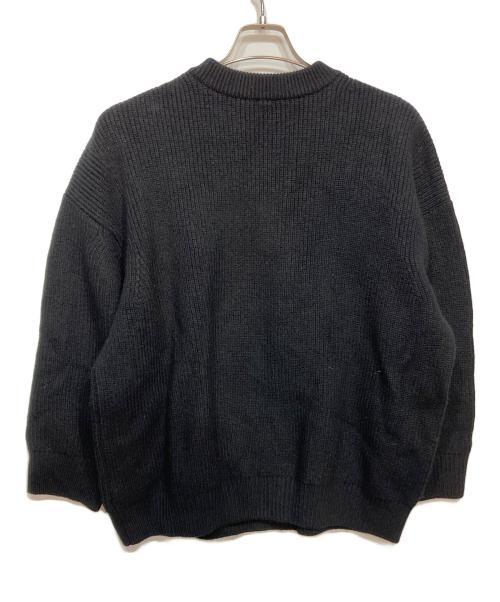 THE DAY（ザデイ）THE DAY (ザデイ) LOW GAUGE CREWNECK PREMIUM KNIT ブラック サイズ:3の古着・服飾アイテム