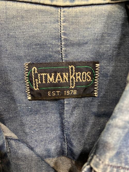 GITMAN BROS（ギットマンブラザーズ）GITMAN BROS (ギットマンブラザーズ) ヴィンテージシャンブレーシャツ インディゴ サイズ:14の古着・服飾アイテム