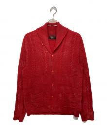RRL（ダブルアールエル）の古着「Shawl collar cardigan」｜レッド