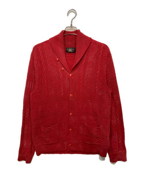 RRL（ダブルアールエル）RRL (ダブルアールエル) Shawl collar cardigan レッド サイズ:Lの古着・服飾アイテム
