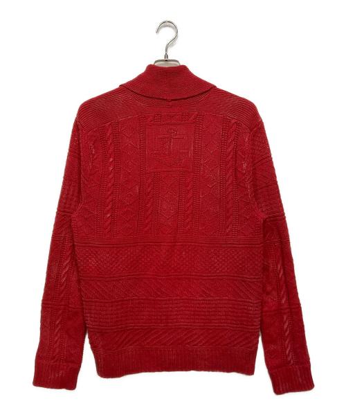 RRL（ダブルアールエル）RRL (ダブルアールエル) Shawl collar cardigan レッド サイズ:Lの古着・服飾アイテム