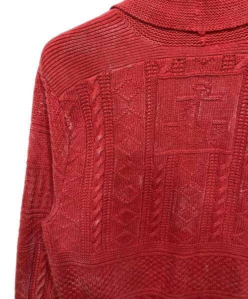 RRL（ダブルアールエル）RRL (ダブルアールエル) Shawl collar cardigan レッド サイズ:Lの古着・服飾アイテム